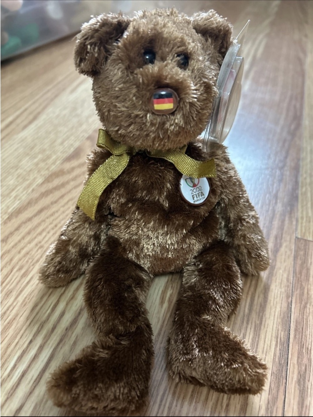 💙Ty Beanie Baby Champion Germany 2002 FIFA Beaar